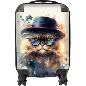 WRT Ltd Persian Cat Splashart Suitcase - Mini Cabin WRT Ltd Persian Cat Splashart Suitcase - Mini Cabin