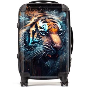 WRT Ltd Tiger Face Splashart Dark Background Suitcase - Cabin WRT Ltd Tiger Face Splashart Dark Background Suitcase - Cabin