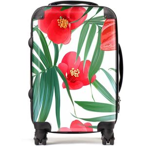 WRT Ltd Tropical Flowers And Palm Leaves Hawaiian Suitcase - Cabin WRT Ltd Tropical Flowers And Palm Leaves Hawaiian Suitcase - Cabin
