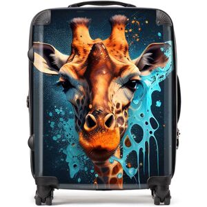 WRT Ltd Blue Giraffe Face Splashart Suitcase - Large WRT Ltd Blue Giraffe Face Splashart Suitcase - Large