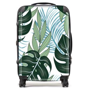 WRT Ltd Tropical Pattern With Bright Plants And Flowers Suitcase - Medium WRT Ltd Tropical Pattern With Bright Plants And Flowers Suitcase - Medium