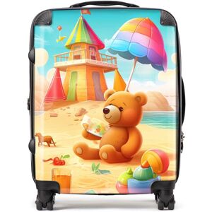 WRT Ltd Bear On A Beach Holiday Suitcase - Large WRT Ltd Bear On A Beach Holiday Suitcase - Large