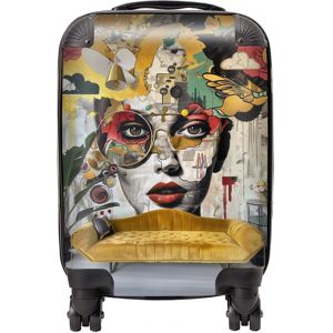 WRT Ltd Abstract Face Behind Sofa Suitcase - Mini Cabin WRT Ltd Abstract Face Behind Sofa Suitcase - Mini Cabin