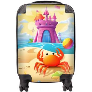 WRT Ltd Orange Crab On A Beach Holiday Suitcase - Mini Cabin WRT Ltd Orange Crab On A Beach Holiday Suitcase - Mini Cabin