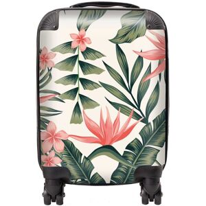 WRT Ltd Dark Tropical Green Leaves Suitcase - Mini Cabin WRT Ltd Dark Tropical Green Leaves Suitcase - Mini Cabin