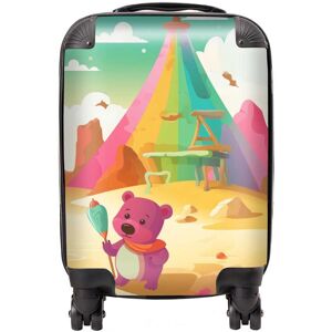 WRT Ltd Purple Bear On A Beach Holiday Suitcase - Small WRT Ltd Purple Bear On A Beach Holiday Suitcase - Small
