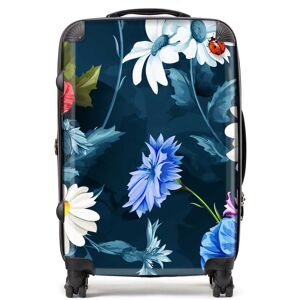 WRT Ltd Poppy Flowers With Chamomile Suitcase - Medium WRT Ltd Poppy Flowers With Chamomile Suitcase - Medium