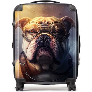 WRT Ltd Bulldog Splashart Golden Suitcase - Large WRT Ltd Bulldog Splashart Golden Suitcase - Large