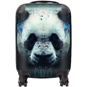 WRT Ltd Panda Face Splashart Dark Background Suitcase - Mini Cabin WRT Ltd Panda Face Splashart Dark Background Suitcase - Mini Cabin