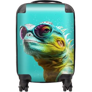 WRT Ltd Splashart Iguana Wearing Glasses Suitcase - Mini Cabin WRT Ltd Splashart Iguana Wearing Glasses Suitcase - Mini Cabin