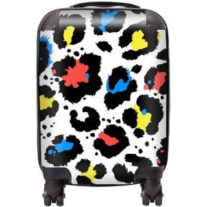 WRT Ltd Coloured Leopard Print Suitcase - Small WRT Ltd Coloured Leopard Print Suitcase - Small