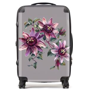 WRT Ltd Purple Passion Flowers Suitcase - Medium WRT Ltd Purple Passion Flowers Suitcase - Medium