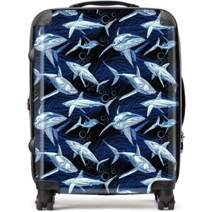 WRT Ltd Hand Drawn Shark Pattern Suitcase - Large WRT Ltd Hand Drawn Shark Pattern Suitcase - Large