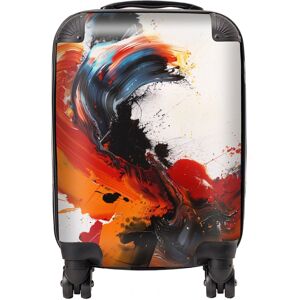 WRT Ltd Fiery Waves: Abstract Motion Suitcase - Small WRT Ltd Fiery Waves: Abstract Motion Suitcase - Small