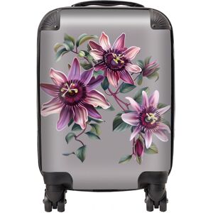 WRT Ltd Purple Passion Flowers Suitcase - Mini Cabin WRT Ltd Purple Passion Flowers Suitcase - Mini Cabin