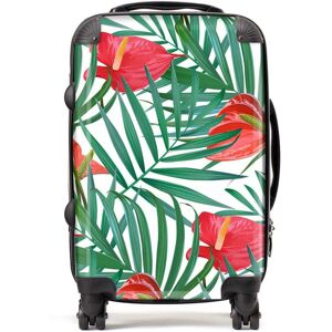 WRT Ltd Tropical Flowers And Palm Leaves Suitcase - Cabin WRT Ltd Tropical Flowers And Palm Leaves Suitcase - Cabin
