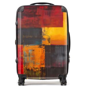 WRT Ltd Golden Blocks Of Abstract Suitcase - Medium WRT Ltd Golden Blocks Of Abstract Suitcase - Medium