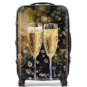 WRT Ltd Splashart Bubbly Champagne Flues Suitcase - Medium WRT Ltd Splashart Bubbly Champagne Flues Suitcase - Medium