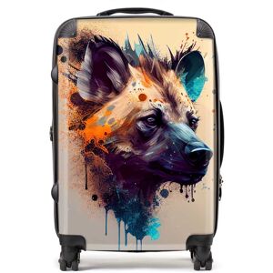 WRT Ltd Hyena Face Splashart Light Background Suitcase - Medium WRT Ltd Hyena Face Splashart Light Background Suitcase - Medium