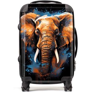 WRT Ltd Splashart Elephant Blue Suitcase - Cabin WRT Ltd Splashart Elephant Blue Suitcase - Cabin