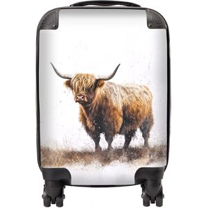 WRT Ltd Highland Cow Watercolour Suitcase - Mini Cabin WRT Ltd Highland Cow Watercolour Suitcase - Mini Cabin
