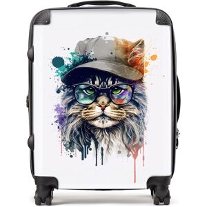 WRT Ltd Maine Coon Cat Splashart Suitcase - Large WRT Ltd Maine Coon Cat Splashart Suitcase - Large