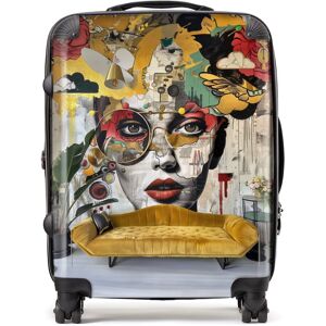 WRT Ltd Abstract Face Behind Sofa Suitcase - Large WRT Ltd Abstract Face Behind Sofa Suitcase - Large