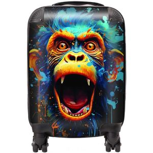WRT Ltd Crazy Monkey face Splashart Suitcase - Mini Cabin WRT Ltd Crazy Monkey face Splashart Suitcase - Mini Cabin