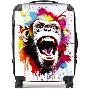 WRT Ltd Coloured Splashart Crazy Monkey Face Suitcase - Large WRT Ltd Coloured Splashart Crazy Monkey Face Suitcase - Large