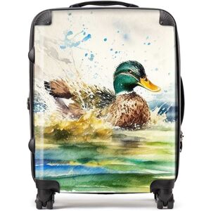 WRT Ltd Splashing Mallard Watercolour Suitcase - Large WRT Ltd Splashing Mallard Watercolour Suitcase - Large
