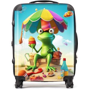 WRT Ltd Frog On A Beach Holiday Suitcase - Large WRT Ltd Frog On A Beach Holiday Suitcase - Large