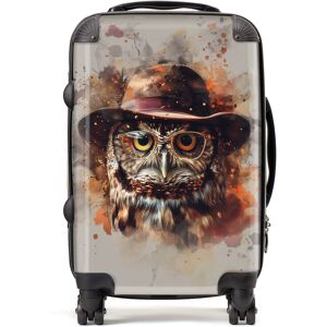 WRT Ltd Owl With Hat And Glasses Suitcase - Cabin WRT Ltd Owl With Hat And Glasses Suitcase - Cabin
