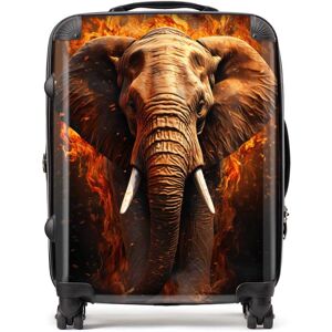 WRT Ltd Splashart Elephant and fire Suitcase - Large WRT Ltd Splashart Elephant and fire Suitcase - Large