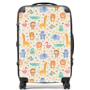 WRT Ltd Cute Pastel Jungle Animals Suitcase - Medium WRT Ltd Cute Pastel Jungle Animals Suitcase - Medium