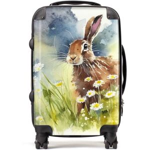WRT Ltd Hare And Daisies Watercolour Suitcase - Cabin WRT Ltd Hare And Daisies Watercolour Suitcase - Cabin