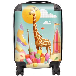 WRT Ltd A Giraffe On A Beach Holiday Suitcase - Mini Cabin WRT Ltd A Giraffe On A Beach Holiday Suitcase - Mini Cabin