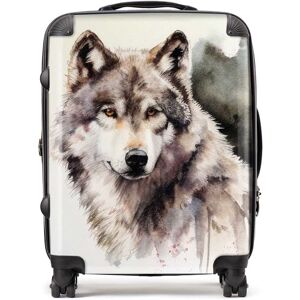WRT Ltd Loyal Wolf Watercolour Suitcase - Large WRT Ltd Loyal Wolf Watercolour Suitcase - Large
