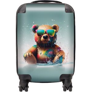 WRT Ltd Splashart Bear In Glasses Suitcase - Mini Cabin WRT Ltd Splashart Bear In Glasses Suitcase - Mini Cabin