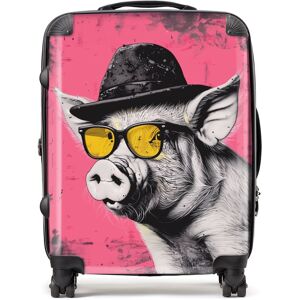 WRT Ltd Pig In A Hat And Glasses Suitcase - Large WRT Ltd Pig In A Hat And Glasses Suitcase - Large