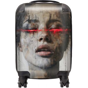 WRT Ltd Abstract Face In Motion Suitcase - Small WRT Ltd Abstract Face In Motion Suitcase - Small