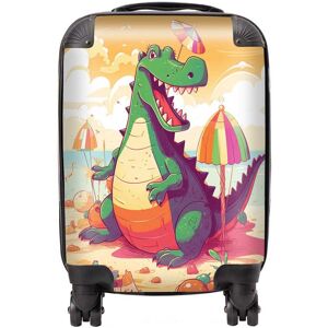 WRT Ltd Crocodile On A Beach Holiday Suitcase - Small WRT Ltd Crocodile On A Beach Holiday Suitcase - Small