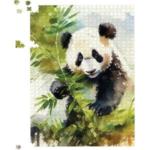 WRT Ltd Panda Eating Bamboo Watercolour Jigsaw Puzzle - 500 Piece WRT Ltd Panda Eating Bamboo Watercolour Jigsaw Puzzle - 500 Piece