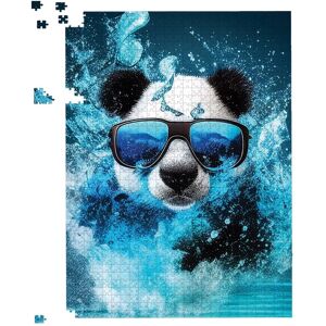 WRT Ltd Panda With Glasses Splashart Water Jigsaw Puzzle - 1000 Piece WRT Ltd Panda With Glasses Splashart Water Jigsaw Puzzle - 1000 Piece
