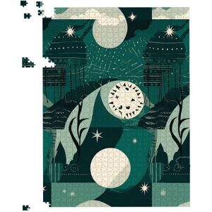 WRT Ltd Abstact Green Cream Moon and Stars Jigsaw Puzzle - 500 Piece WRT Ltd Abstact Green Cream Moon and Stars Jigsaw Puzzle - 500 Piece