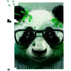 WRT Ltd Panda With Glasses, Green Splashart Jigsaw Puzzle - 500 Piece WRT Ltd Panda With Glasses, Green Splashart Jigsaw Puzzle - 500 Piece