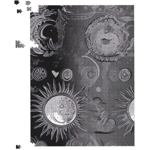 WRT Ltd Black Grey Abstract Sun and Moon Jigsaw Puzzle - 500 Piece WRT Ltd Black Grey Abstract Sun and Moon Jigsaw Puzzle - 500 Piece