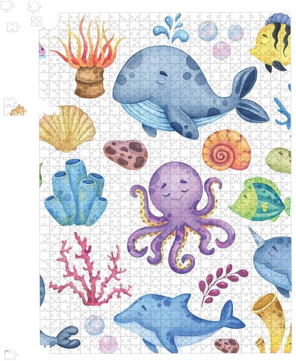 WRT Ltd Children'S Sea Life Jigsaw Puzzle - 1000 Piece