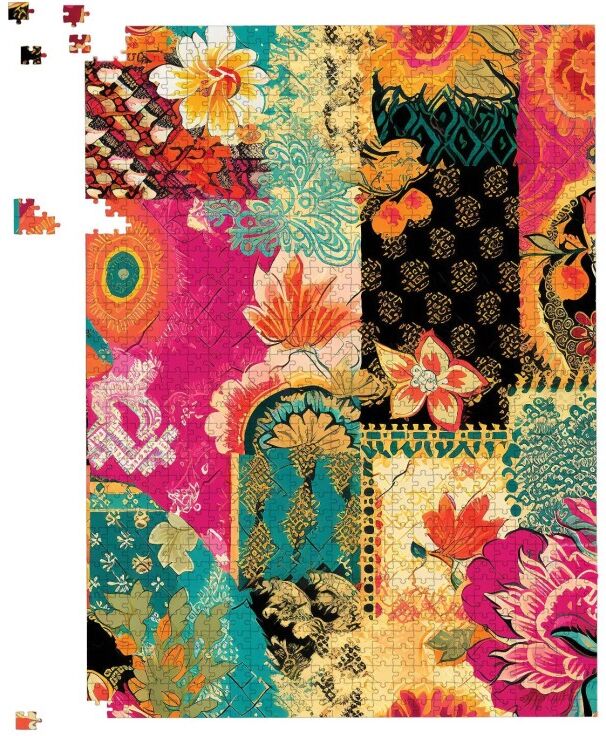 WRT Ltd Patchwork Mixed Textiles Jigsaw Puzzle - 1000 Piece