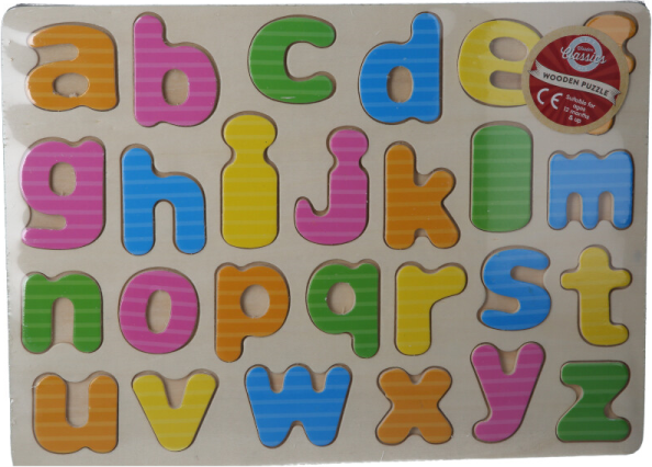 MantraRaj Infotech LTD. Kids Wooden Lower case ABC Alphabet Learning Puzzle Educational Game For Kids