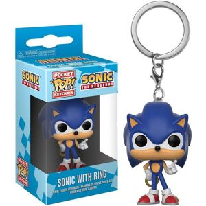 Keychain Funko Pocket Pop Sonic With Ring Bleu One size Unisex Keychain Funko Pocket Pop Sonic With Ring Bleu One size Unisex